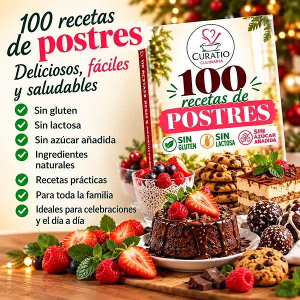 100 recetas de postres deliciosos, fáciles y saludables de Curatio Culinaria