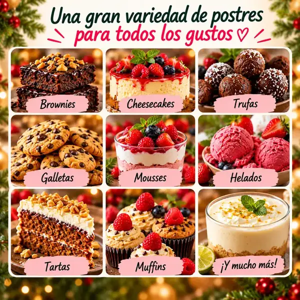 Una gran variedad de postres para todos los gustos